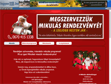 Tablet Screenshot of mikulasprogram.ingyenweb.hu