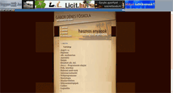 Desktop Screenshot of gdfanyag.ingyenweb.hu