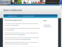 Tablet Screenshot of gyermekvedelem.ingyenweb.hu