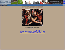 Tablet Screenshot of matyoegy.ingyenweb.hu